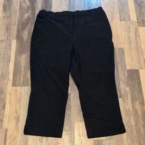 Lane Bryant Black Ponte Knit Dress Pants - Size 18